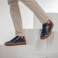 Sapatenis Masculino Connect em Couro - Royal