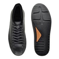 Sapatenis Casual Masculino Connect em Couro - Preto