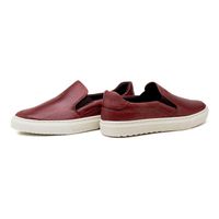 Slip On Masculino Connect em Couro - Vinho E L