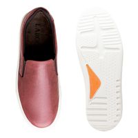 Slip On Masculino Connect em Couro - Vinho E L