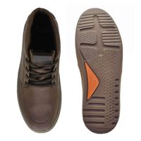 Sapatênis Casual Masculino Connect em Couro - Browm