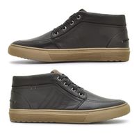 Sapatênis Casual Masculino Connect em Couro - Preto