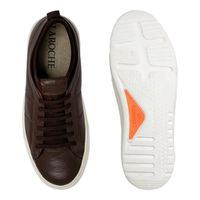 Sapatenis em Couro Casual Masculino Connect - Marrom E L