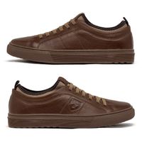 Sapatenis em Couro Casual Masculino Connect - Conhaque E L