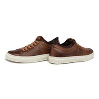 Sapatenis em Couro Casual Masculino Connect - Conhaque E L