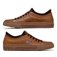 Sapatenis em Couro Casual Masculino Connect - Conhaque E L