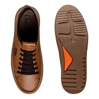 Sapatenis em Couro Casual Masculino Connect - Conhaque E L