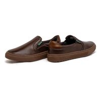 Slip On Iate Masculino Connect em Couro - Café