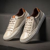 Sapatenis em Couro Casual Masculino Connect - Neve