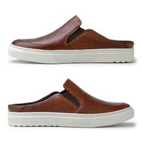Mule Masculino Connect em Couro - Brown