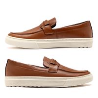 Slip On Loafer Laroche Connect em Couro - Whisky
