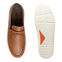 Slip On Loafer Laroche Connect em Couro - Whisky