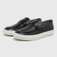 Slip On Loafer Laroche Connect em Couro - Preto