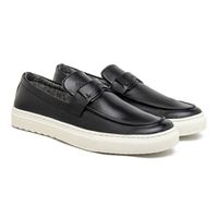 Slip On Loafer Laroche Connect em Couro - Preto