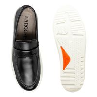 Slip On Loafer Laroche Connect em Couro - Preto