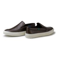Slip On Yate Masculino Connect em Couro - Café