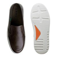 Slip On Yate Masculino Connect em Couro - Café