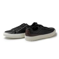 Sapatenis Casual Connect em Couro - Preto
