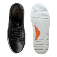 Sapatenis Casual Connect em Couro - Preto