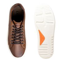 Sapatenis Casual Laroche Connect em Couro - Chocolate