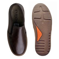 Slip On Yate Masculino Connect em Couro - Café