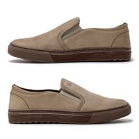 Slip On Yate Masculino Connect em Couro - Bege E L