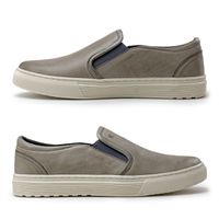Slip On Yate Masculino Connect em Couro - Cinza E L