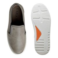 Slip On Yate Masculino Connect em Couro - Cinza E L