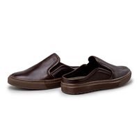 Mule Masculino Connect em Couro - Café