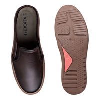 Mule Masculino Connect em Couro - Café