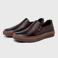Slip On Masculino Laroche Connect em Couro - Café