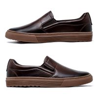 Slip On Masculino Laroche Connect em Couro - Café