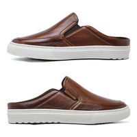 Mule Masculino Laroche Connect em Couro - Brown