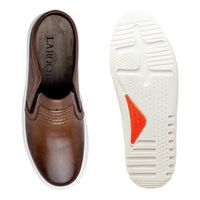 Mule Masculino Laroche Connect em Couro - Chocolate