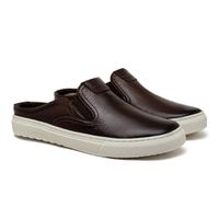 Mule Masculino Laroche Connect em Couro - Café