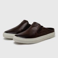 Mule Masculino Laroche Connect em Couro - Café