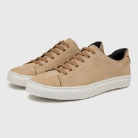 Sapatenis Masculino Laroche Connect em Couro - Taupe Creme E L