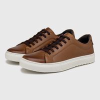 Sapatenis Masculino Laroche Connect em Couro - Conhaque E L