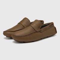 Mocassim Drive Creta em Couro - Conhaque E L