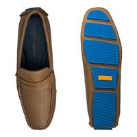 Mocassim Drive Creta em Couro - Conhaque E L