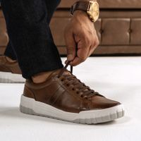 Sapatenis Casual Daytona em Couro - Chocolate
