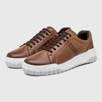 Sapatenis Casual Laroche Daytona em Couro - Chocolate