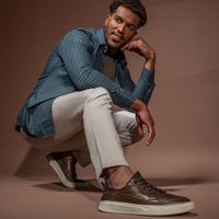 Sapatenis Casual Masculino Dublin em Couro - Marrom