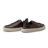 Sapatenis Casual Masculino Dublin em Couro - Marrom