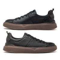 Sapatenis Casual Masculino Dublin em Couro - Preto E L 