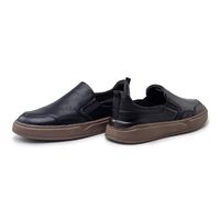 Slip On Yate Masculino Dublin em Couro - Preto