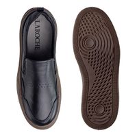Slip On Yate Masculino Dublin em Couro - Preto