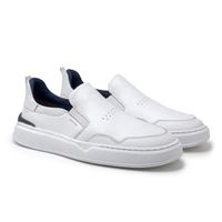 Slip On Yate Masculino Dublin em Couro - Branco