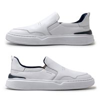 Slip On Yate Masculino Dublin em Couro - Branco