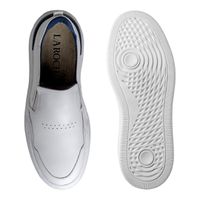 Slip On Yate Masculino Dublin em Couro - Branco